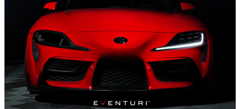 Eventuri Black Carbon Headlamp Duct For A90 Toyota Supra - EVE-A90-CF-HDP