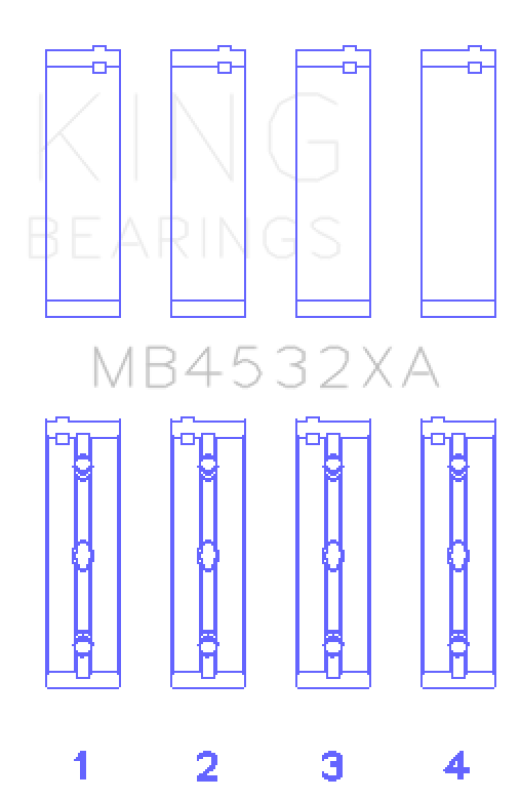 KING ENGINE BEARINGS MB4532XA