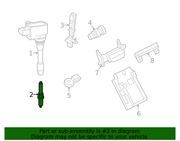 Genuine Porsche parts diagram