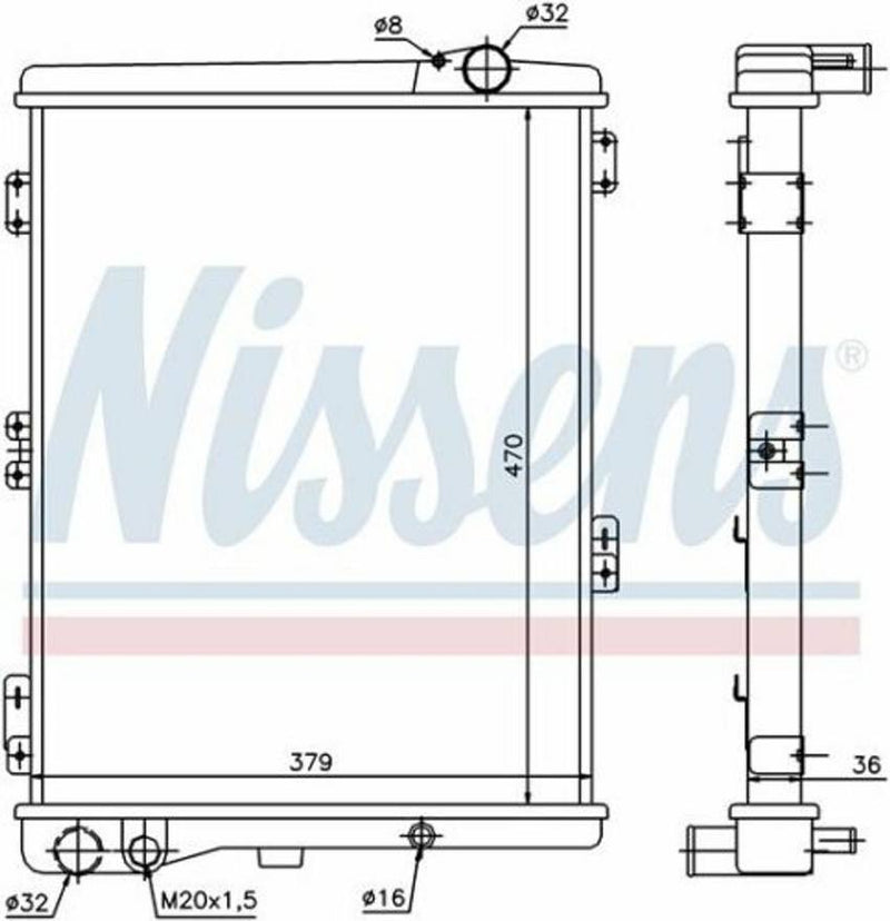 Audi Radiator 855121251F – Nissens 604411