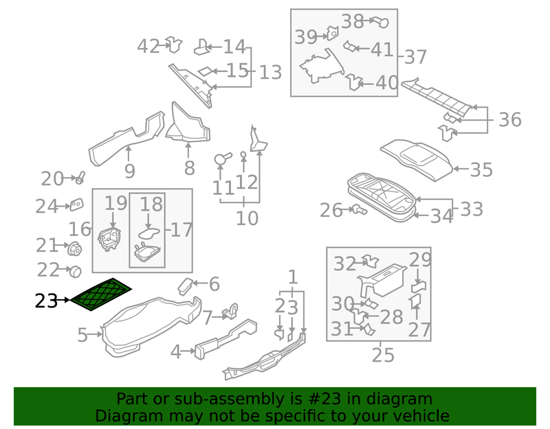 Genuine Porsche parts diagram