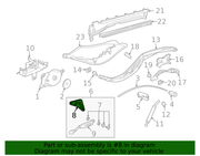 Genuine Porsche parts diagram