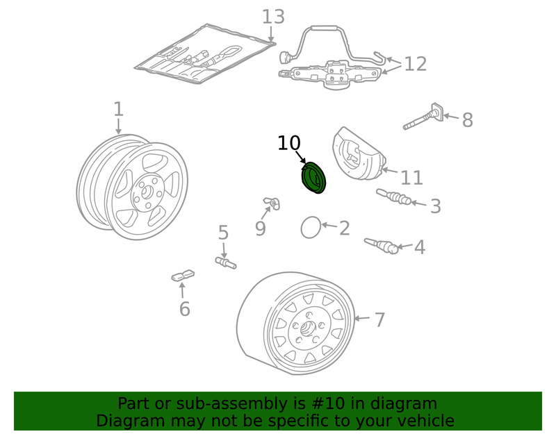 Part can be found as reference #10 in illustration