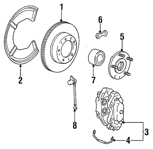 Genuine Porsche parts diagram