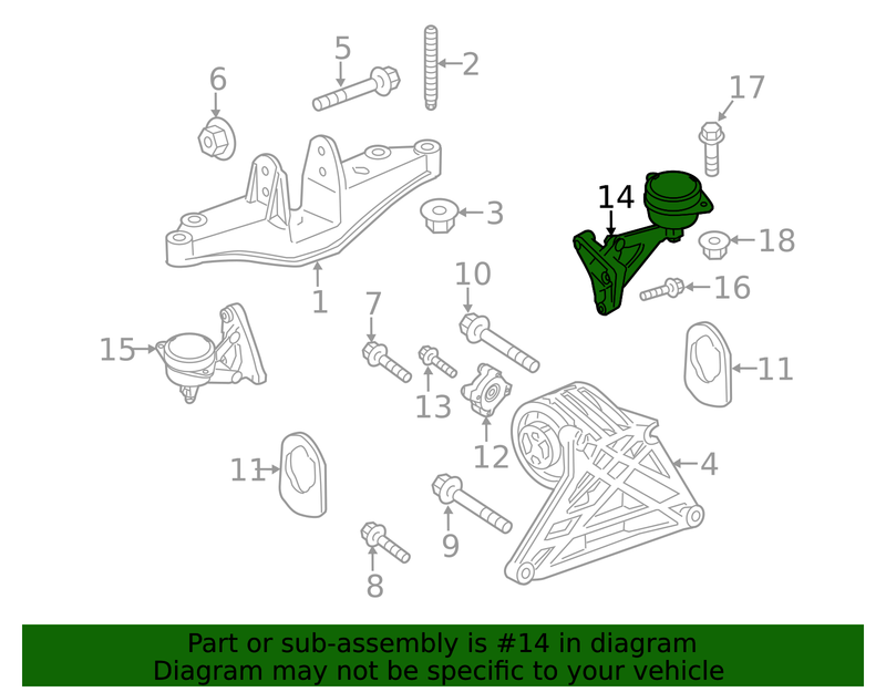 Genuine Porsche parts diagram