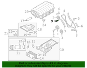 Genuine Porsche parts diagram