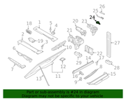 Genuine Porsche parts diagram