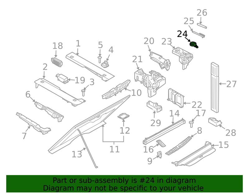 Genuine Porsche parts diagram