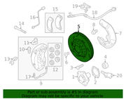 Genuine Porsche parts diagram