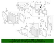 Genuine Porsche parts diagram