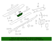 Genuine Porsche parts diagram