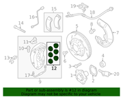 Genuine Porsche parts diagram