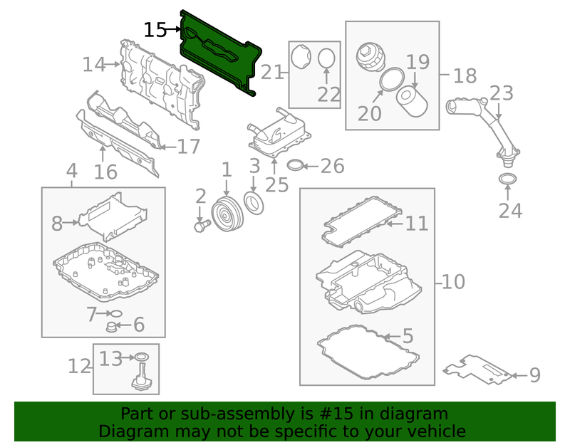 Genuine Porsche parts diagram