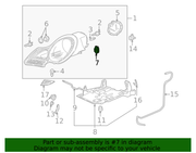Genuine Porsche parts diagram