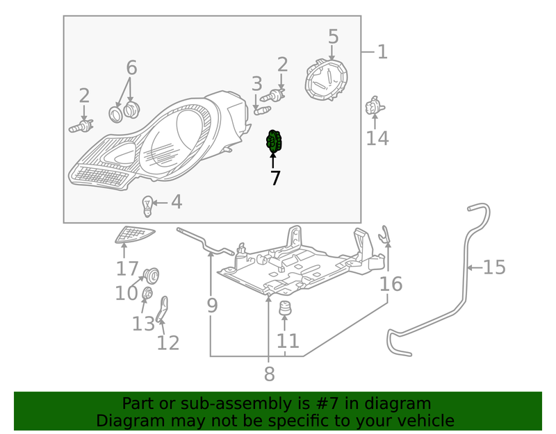 Genuine Porsche parts diagram