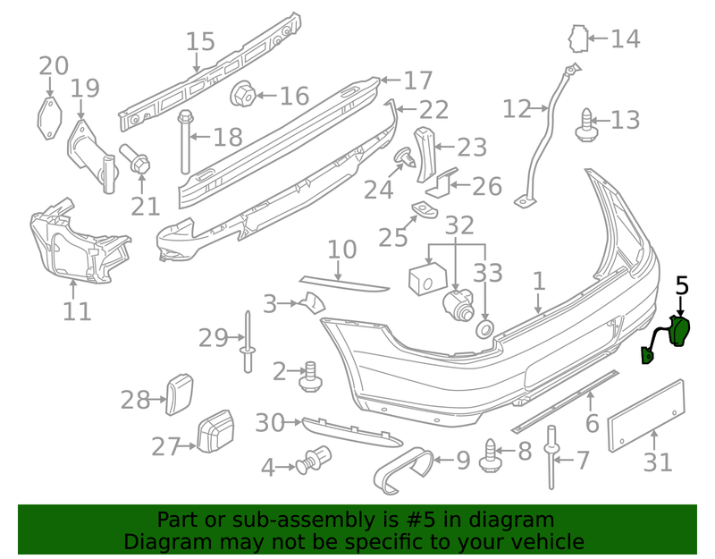 Genuine Porsche parts diagram
