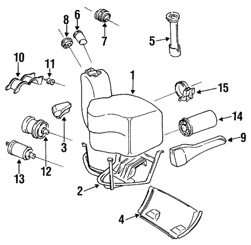 Genuine Porsche parts diagram