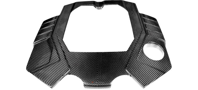 Eventuri Carbon Fiber Engine Cover - Gloss For Audi RS6 - EVE-C8RS6-CF-ENG