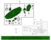 Genuine Porsche parts diagram