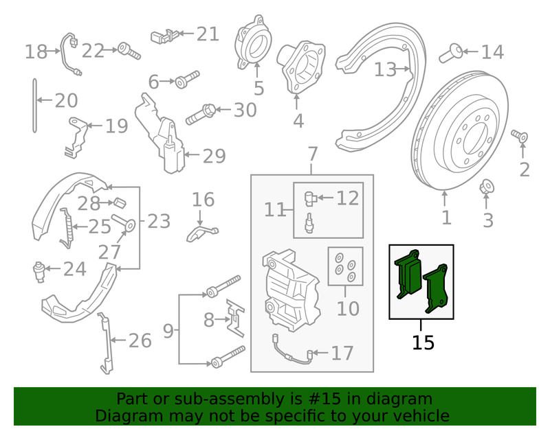 Genuine Porsche parts diagram