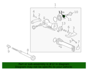 Genuine Porsche parts diagram