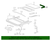 Genuine Porsche parts diagram