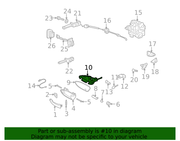 Genuine Porsche parts diagram