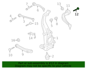 Genuine Porsche parts diagram