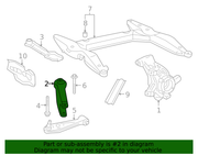 Genuine Porsche parts diagram