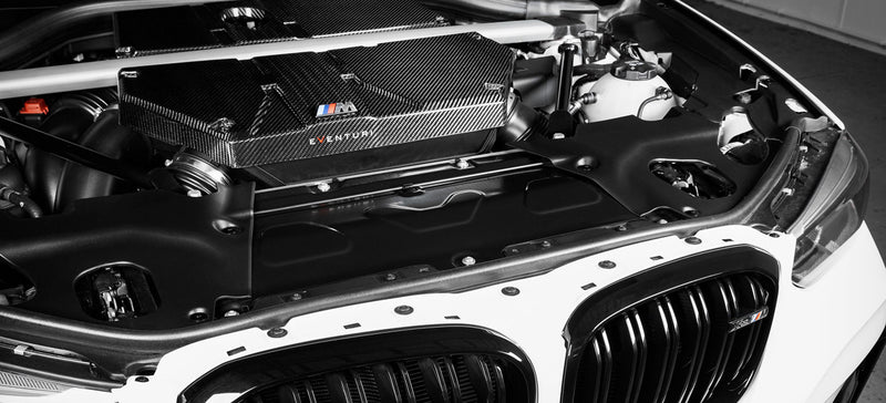 Eventuri F97 F98 Carbon air box lid with replacement filters + carbon scoops - EVE-FX34M-CF-INT
