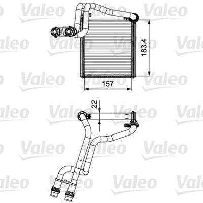 Valeo Heater Core 811536