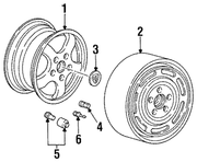 Genuine Porsche parts diagram