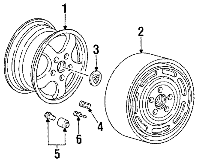 Genuine Porsche parts diagram
