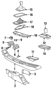 Genuine Porsche parts diagram