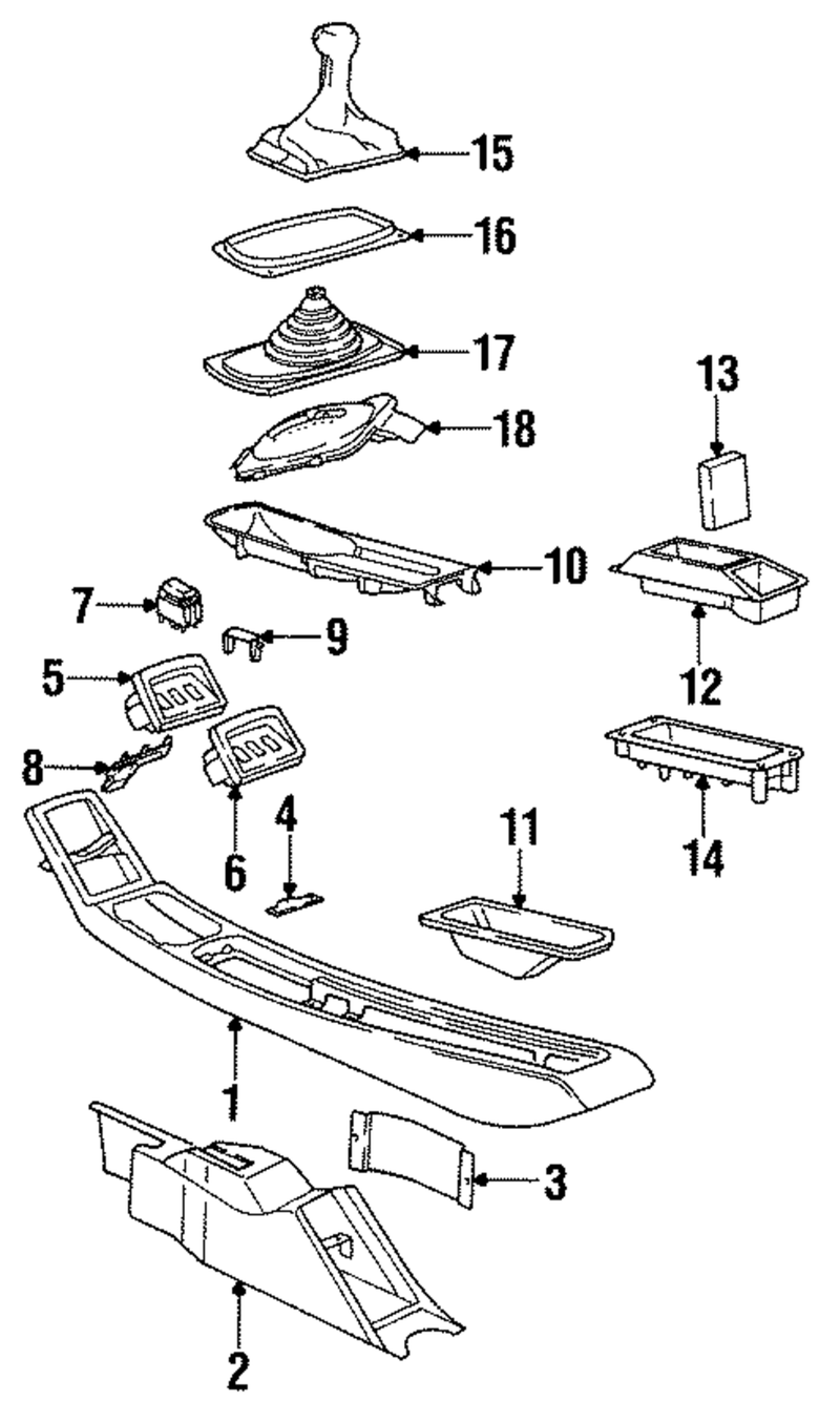 Genuine Porsche parts diagram