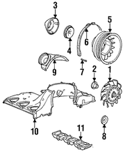Genuine Porsche parts diagram