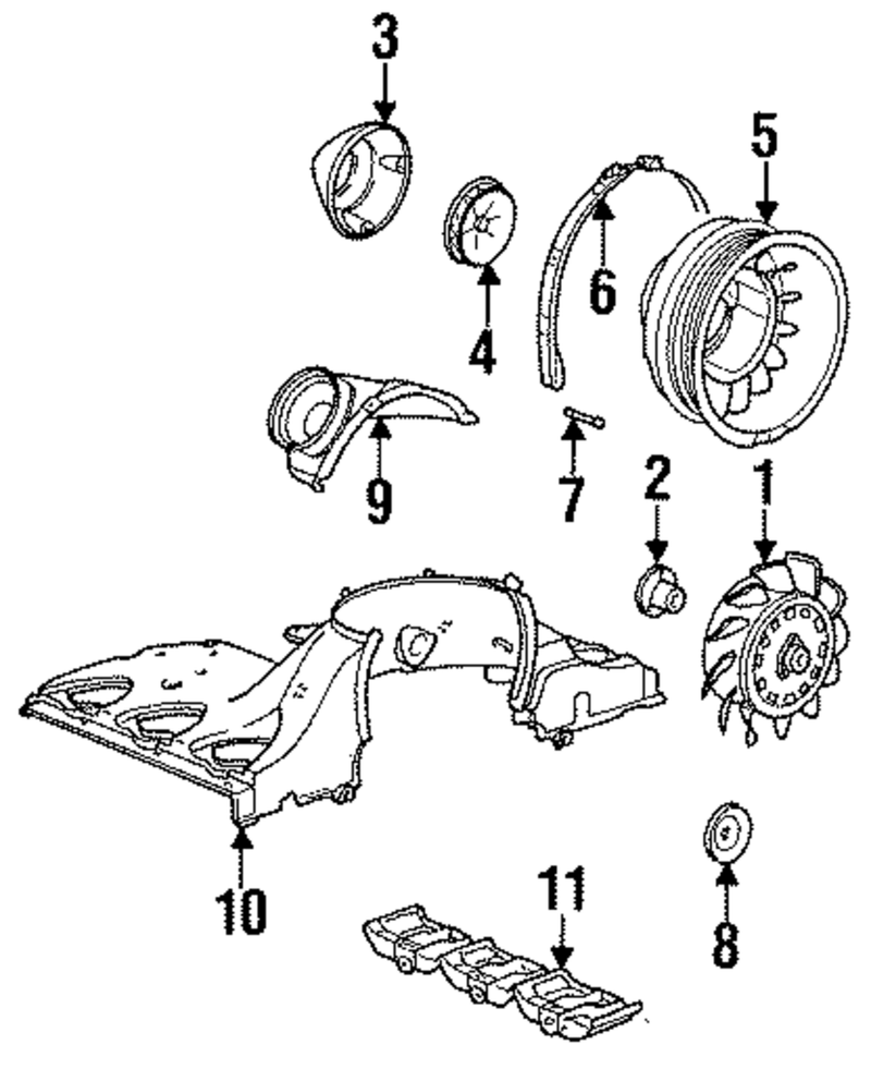 Genuine Porsche parts diagram