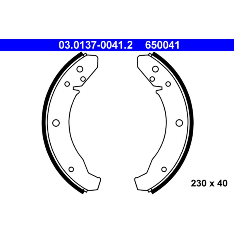 Ate Brake Shoe Kit 650041