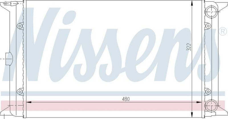 VW Radiator – Front – Nissens 65030
