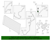 Genuine Porsche parts diagram