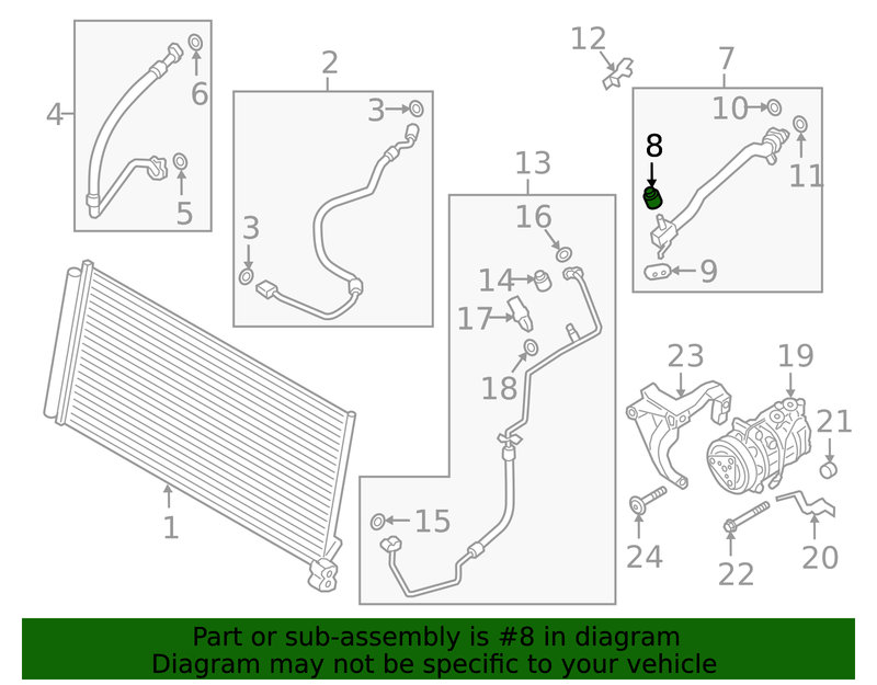 Genuine Porsche parts diagram
