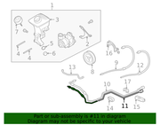 Genuine Porsche parts diagram