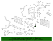 Genuine Porsche parts diagram