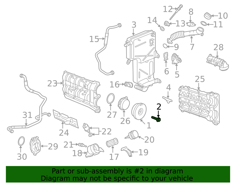 Genuine Porsche parts diagram