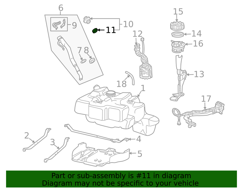 Part can be found as reference #11 in illustration