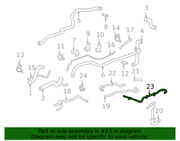 Genuine Porsche parts diagram