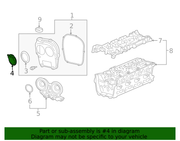 Genuine Porsche parts diagram