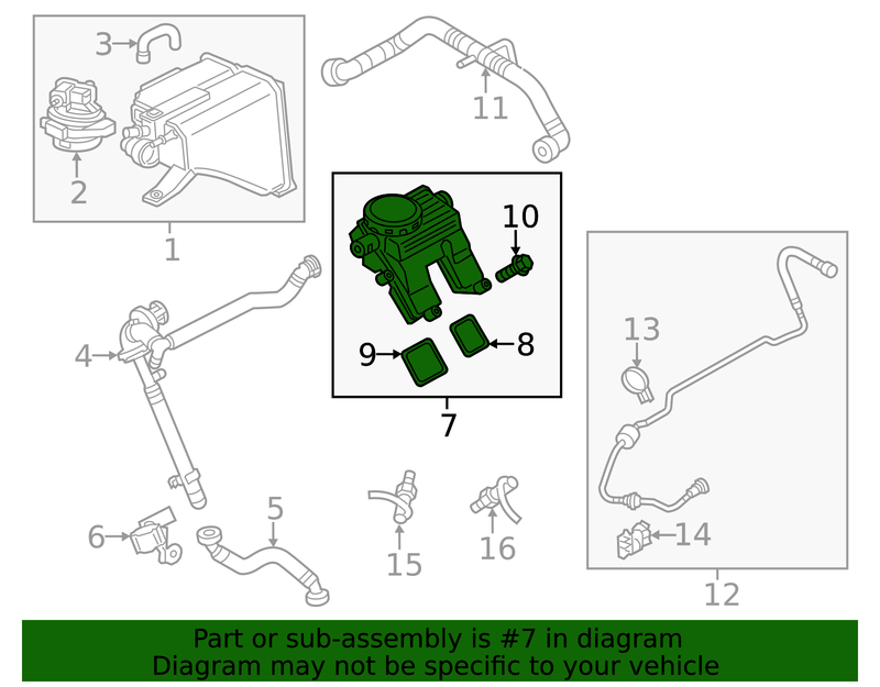 Genuine Porsche parts diagram