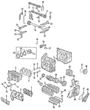 Genuine Porsche parts diagram