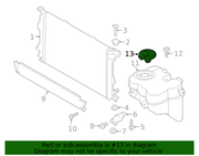 Genuine Porsche parts diagram